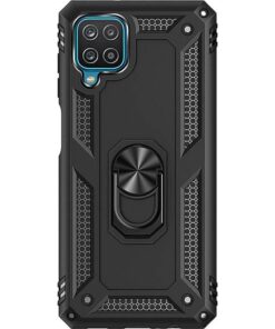 SaharaCase - Military Kickstand Series Case for Samsung Galaxy A12 - Black