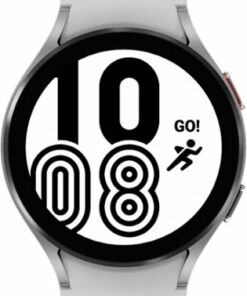 Samsung - Galaxy Watch4 Aluminum Smartwatch 44mm LTE - Silver