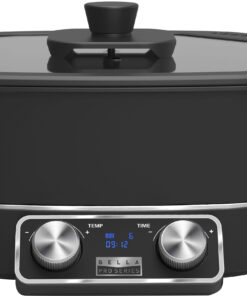 Bella Pro Series - 5-qt. All-in-One Electric Skillet - Matte Black