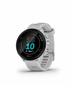 Garmin - Forerunner 55 Smartwatch 26mm Fiber-Reinforced Polymer - Whitestone