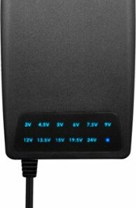 Insignia™ - 3,000 mA 5’ Universal AC Adapter for High-Output Devices - Black