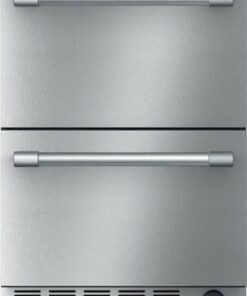 Thermador - 4.3 Cu. Ft. Built-In Double Drawer Under-Counter Refrigerator/Freezer with Professional Series Handle - Stainless steel