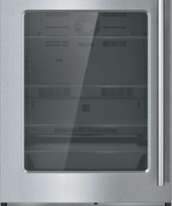Thermador - 4.9 Cu. Ft. Built-In Under-Counter Glass Door Refrigerator with Masterpiece Series Handle, Left Hinged - Stainless steel