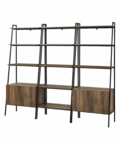 Walker Edison - 3-Piece Storage Shelf Set - Rustic Oak