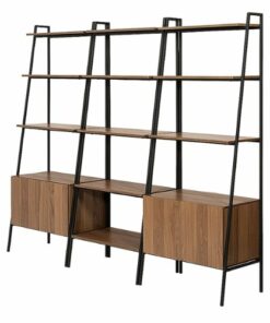 Walker Edison - 3-Piece Storage Shelf Set - Mocha
