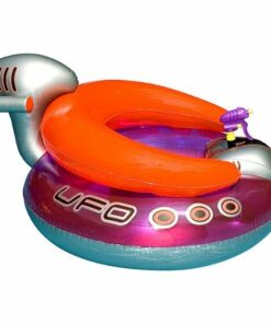 Swimline - Inflatable UFO Lounge Chair with Squirt Gun - Red