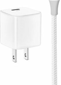 Insignia™ - 20 W USB-C Wall Charger with 6' Lightning Cable - White