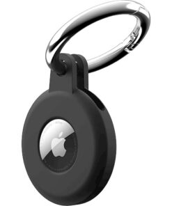 SaharaCase - EasyClip Silicone Case for Apple AirTag - Black