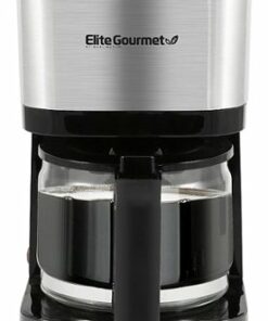 Elite Gourmet - 5-Cup Coffee Maker - Stainless Steel