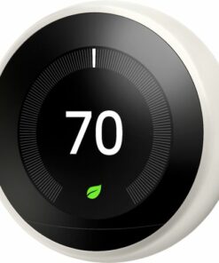 Google - Geek Squad Certified Refurbished Nest Learning Smart Programmable Wi-Fi Thermostat - White