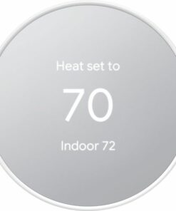 Google - Geek Squad Certified Refurbished Nest Smart Programmable Wi-Fi Thermostat - Snow