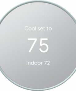 Google - Geek Squad Certified Refurbished Nest Smart Programmable Wi-Fi Thermostat - Fog