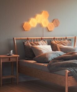 Nanoleaf - Elements Hexagons Smarter Kit (7 Panels) - Wood Look