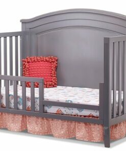 Sorelle - Berkley Round Top Panel Crib - Gray