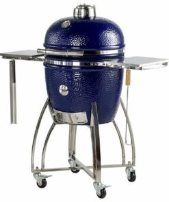 Saffire - Platinum Kamado—Large Ceramic Grill and Smoker - Blue