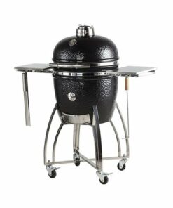 Saffire - Platinum Kamado—Large Ceramic Grill and Smoker - Black