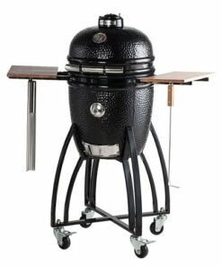 Saffire - Kamado—Medium Charcoal Grill and Smoker - Black