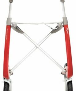 byAcre - Carbon Ultralight Comfort Rollator, Wide Seat, Supports up to 285lbs - Red Frame