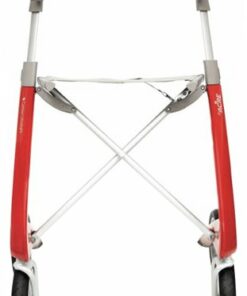 byAcre - Carbon Ultralight Compact Rollator, 16.1" Seat Width, Supports up to 285lbs - Red Frame