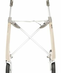 byAcre - Carbon Ultralight Regular Rollator, 16.5" Seat Width, White Frame, Supports up to 285lbs - White