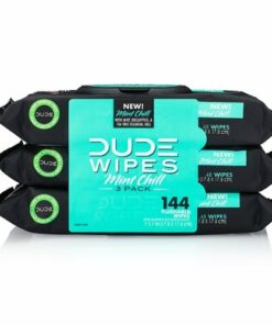 DUDE PRODUCTS - DUDE WIPES 48ct Dispenser Pack Flushable Wipes MINT Pack of 3