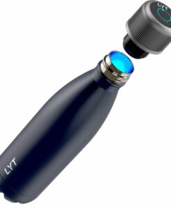 CrazyCap - LYT 17 oz. Self-Cleaning Bottle with UV-C Water Purifier - Onyx