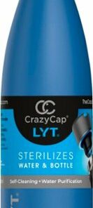 CrazyCap - LYT 17 oz. Self-Cleaning Bottle with UV-C Water Purifier - Classic Blue