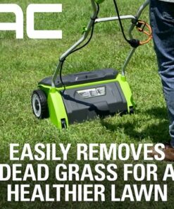 Greenworks - 10Amp 14-in. Dethatcher - Green