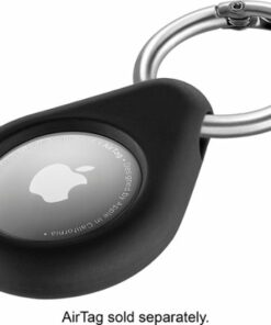 Insignia™ - Key Ring Case for Apple AirTag - Black
