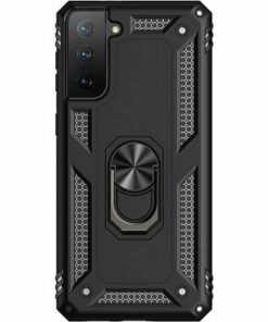 SaharaCase - Military Kickstand Series Case for Samsung Galaxy S21 FE 5G - Black