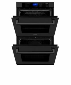 ZLINE - 30" Professional Double Wall Oven with Self Clean and True Convection in Black Stainless Steel - Black