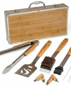 Cuisinart - 13-Piece Bamboo Tool Set - Stainless Steel/Tan