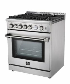 Forno Appliances - Lseo 4.23 Cu. Ft. Freestanding Gas Range with Convection Oven - Stainless steel
