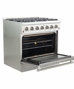Forno Appliances - Galiano 5.36 Cu. Ft. Freestanding Gas Range with Convection Oven - Stainless steel