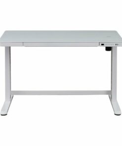 Koble - Juno 48" Electric Height-Adjustable Desk with Glass Top - White