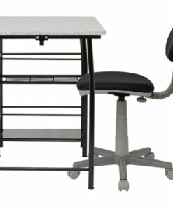 Calico Designs - Study Zone II Student Desk and Task Chair 2 Piece Set - Black