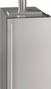 U-Line - 3.6 Cu. Ft. 2-Tap Beverage Cooler and Kegerator - Stainless steel