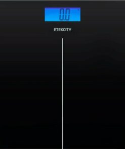 Etekcity - Digital Body Weight Scale with Resistance Bands - Black