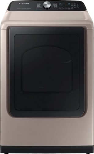 Samsung - 7.4 cu. ft. Smart Electric Dryer with Steam Sanitize+ - Champagne