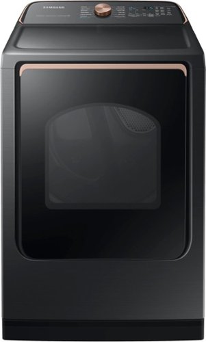 Samsung - 7.4 cu. ft. Smart Electric Dryer with Steam Sanitize+ - Brushed Black 1