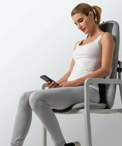Sharper Image - Smartsense Shiatsu Realtouch Massaging Chair Pad - Grey