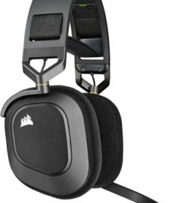 CORSAIR - HS80 RGB WIRELESS Dolby Atmos Gaming Headset for PC, Mac, PS5|PS4 with Broadcast-Grade Omni-Directional Microphone - Carbon