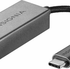 Insignia™ - USB-C to Ethernet Adapter - Black