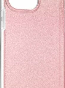 Insignia™ - Hard Shell Case for iPhone 13 Pro Max and iPhone 12 Pro Max - Gradient Rose Gold Glitter