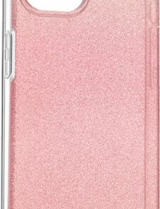 Insignia™ - Hard Shell Case for iPhone 13 - Gradient Rose Gold Glitter