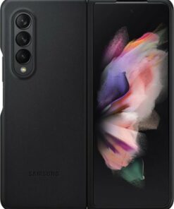 Leather Cover for Samsung Galaxy Z Fold3 - Black