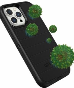 OtterBox - Defender Series Pro Hard Shell for Apple iPhone 13 Pro Max and iPhone 12 Pro Max - Black