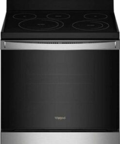 Whirlpool - 5.3 Cu. Ft. Freestanding Electric Convection Range with Air Fry - Stainless steel 0