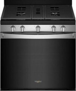 Whirlpool - 5.0 Cu. Ft. Gas Burner Range with Air Fry for Frozen Foods - Stainless steel
