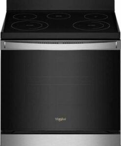 Whirlpool - 5.3 Cu. Ft. Freestanding Electric Convection Range with Air Fry - Stainless steel 1